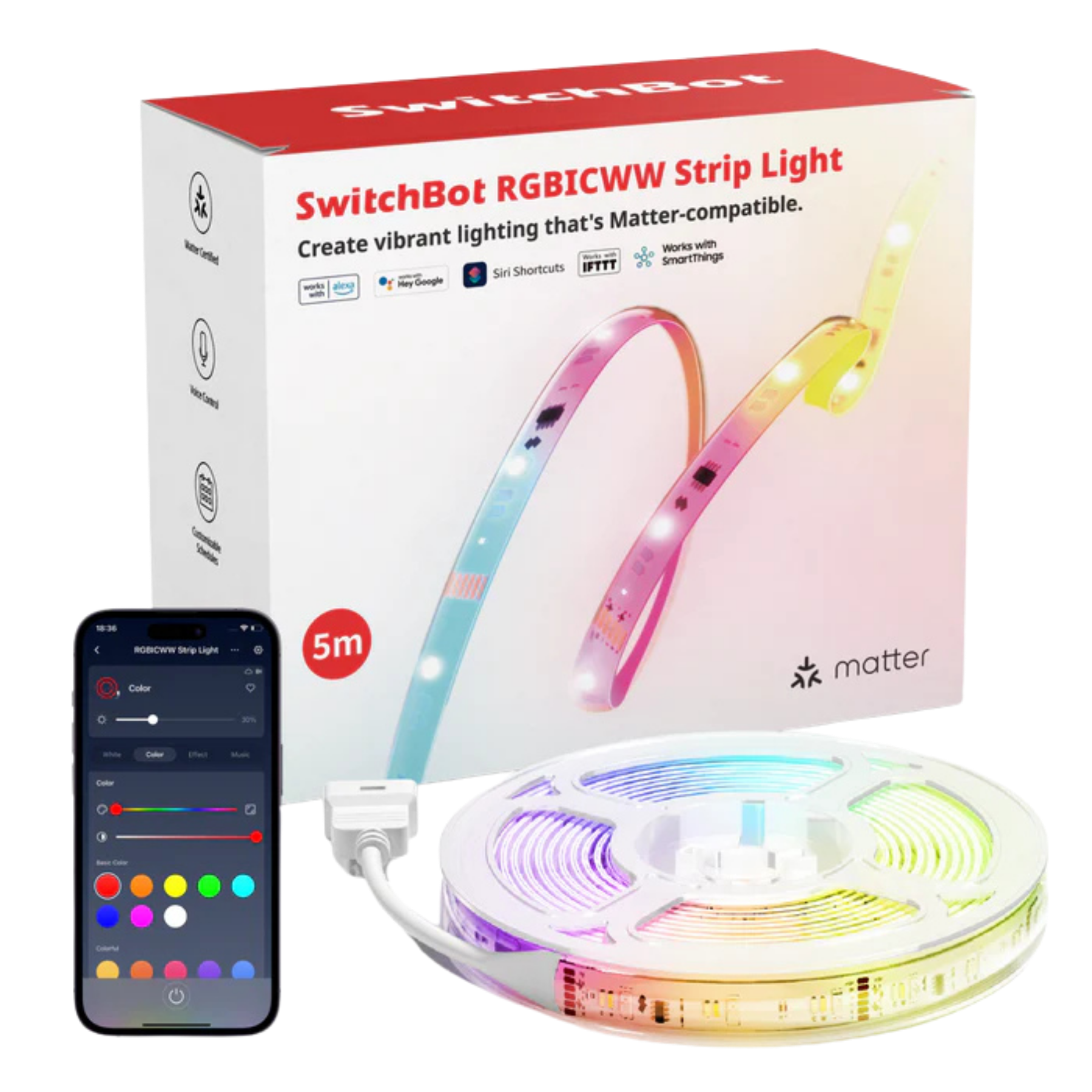 SwitchBot LED Strip Light RGBICWW
