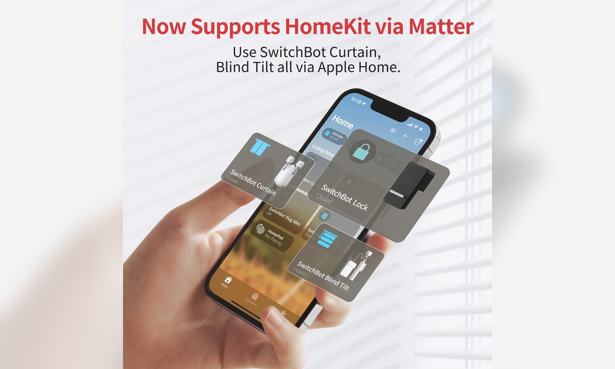 Hub 2 connecting SwitchBot devices to Apple Home through Matter