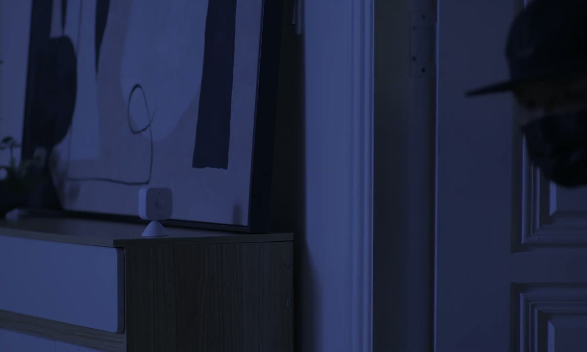 Motion Sensor watching a dark entryway for movement alerts